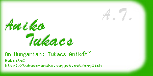 aniko tukacs business card